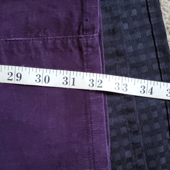 Loft eggplant corduroy curvy boot jeans size 27/4 - Picture 11 of 11